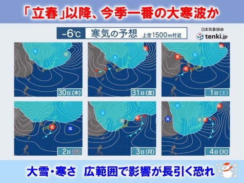 立春寒波か！