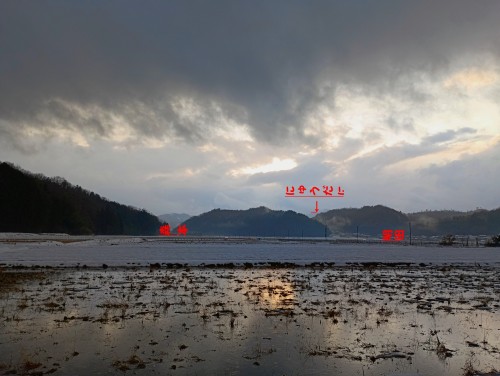 アケダ丹生谷あれ断層地形