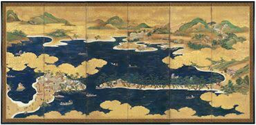 Japanese view Ama no Hashidate 
